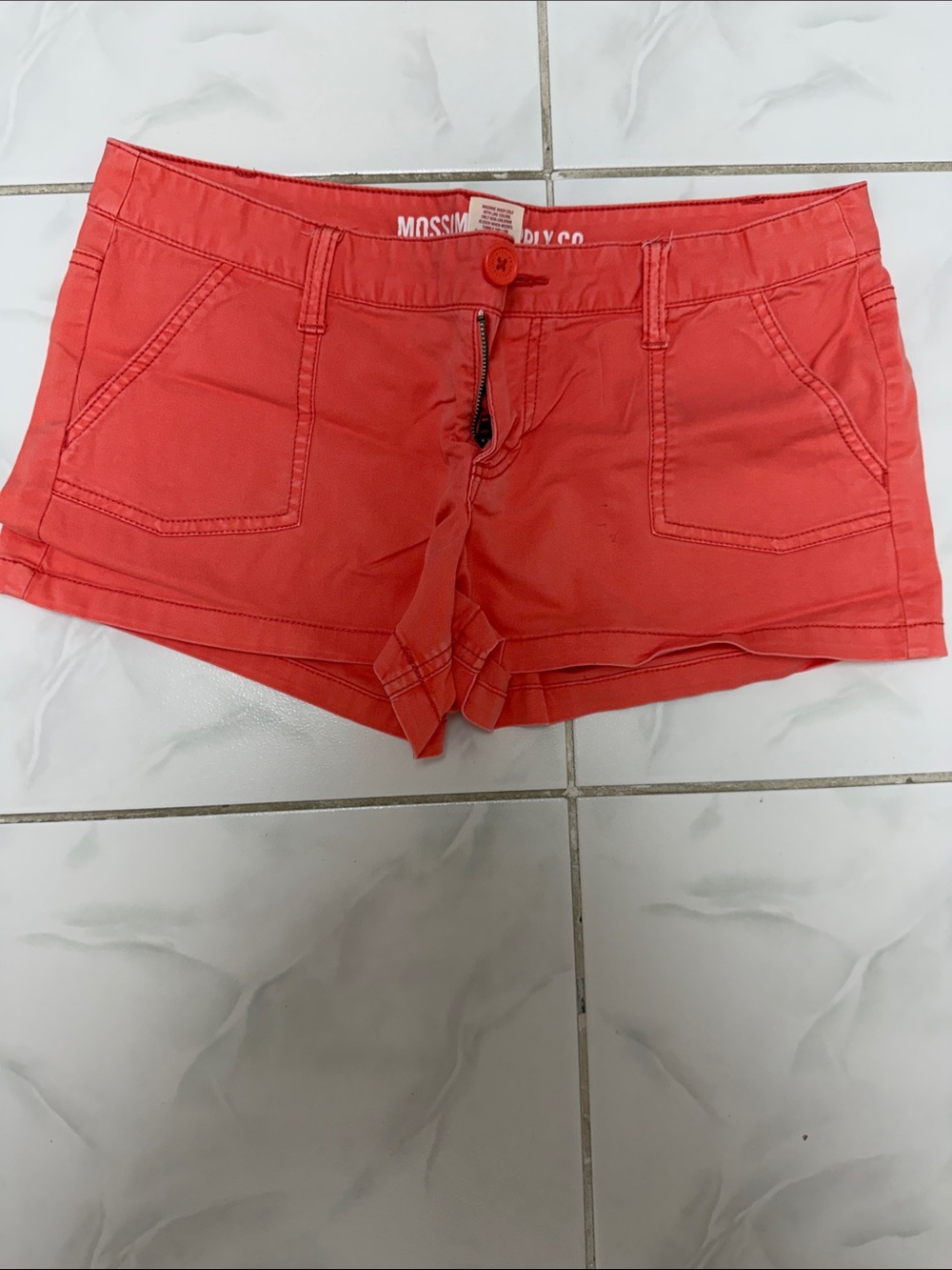 Mossimo Supply Co. Coral Women's Cotton Shorts